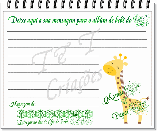Cartas de agradecimento de bebé - Imagui