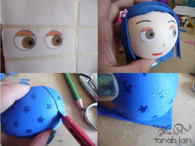 Tanah Lain: Cuadro Coraline DIY