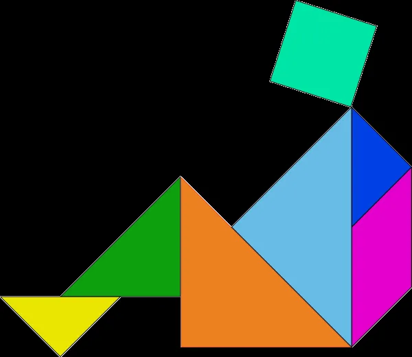 Figuras tangram soluciones - Imagui