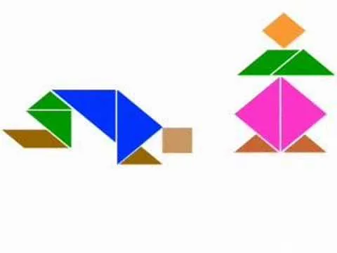 Tangram para colorear, recortar y jugar. – Dibujalia Blog