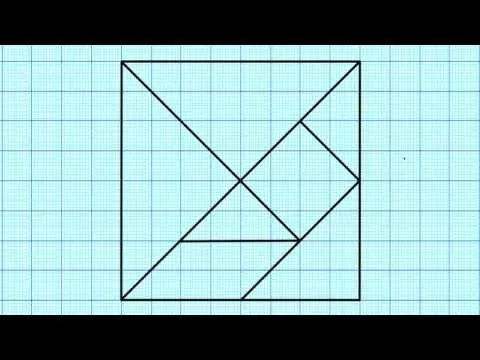 Cómo hacer un Tangram - YouTube
