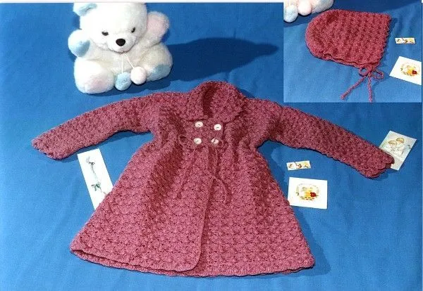 Patrones gratis de abrigos para niñas tejidas a crochet - Imagui