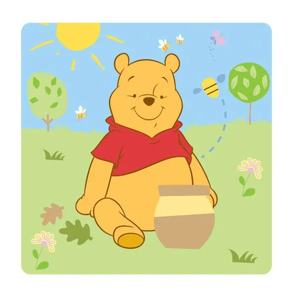 Tapasol Electroestático Winnie The Pooh Sencillo - TodoPapás
