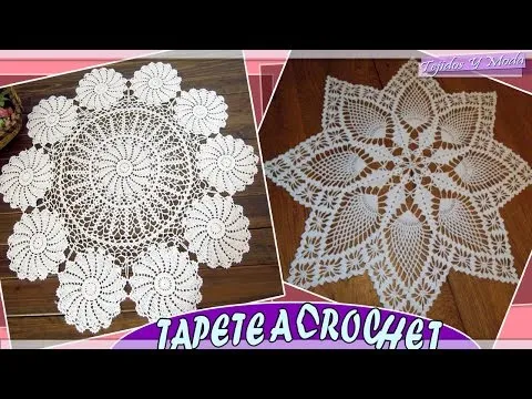 Tapete - Carpeta Con Patrones Tejidos a Crochet - YouTube