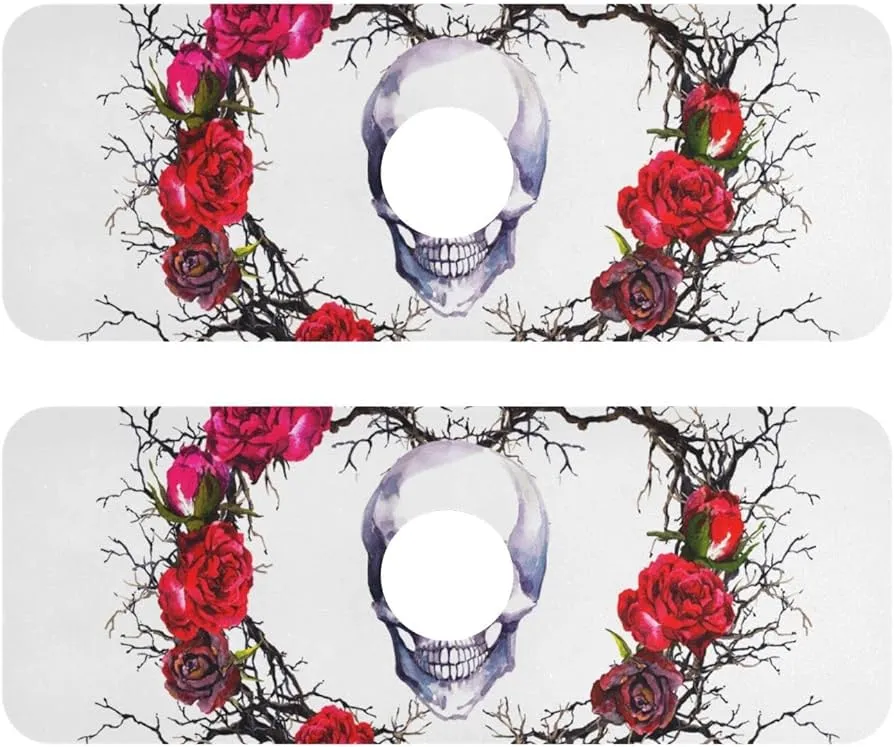 Tapete de secado de platos súper absorbente en forma de corazón, calavera, rosa, tapete de drenaje Tapete de secado de platos súper absorbente en forma de corazón, calavera, rosa, tapete de drenaje