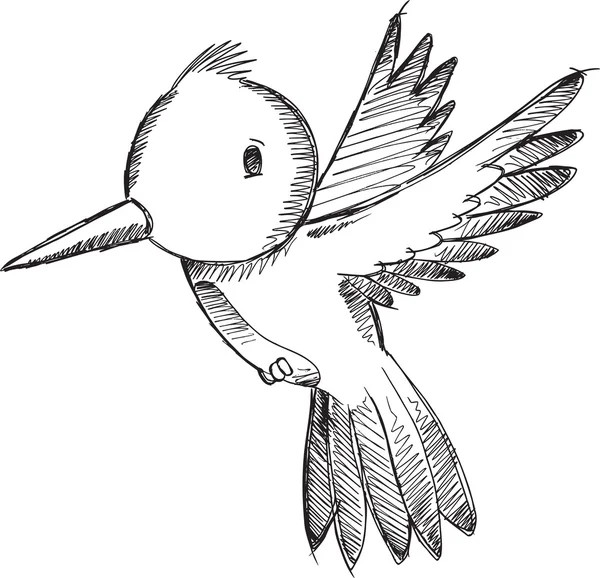 Tarareo pájaro dibujo doodle vector ilustración arte — Vector ... Tarareo pájaro dibujo doodle vector ilustración arte — Vector ...