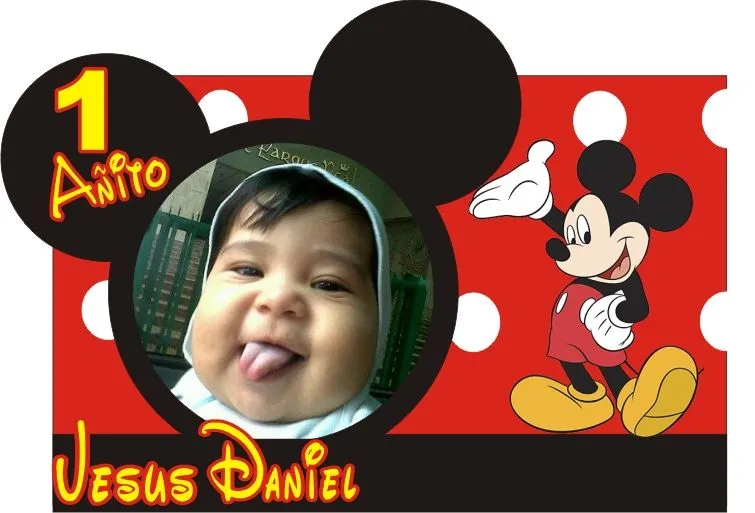 Invitaciónes Mickey Mouse primer añito para mi hijo - Imagui