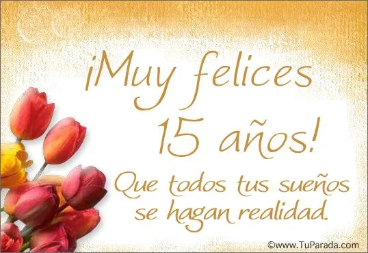 Tarjeta de 15 años, Quince años, tarjetas