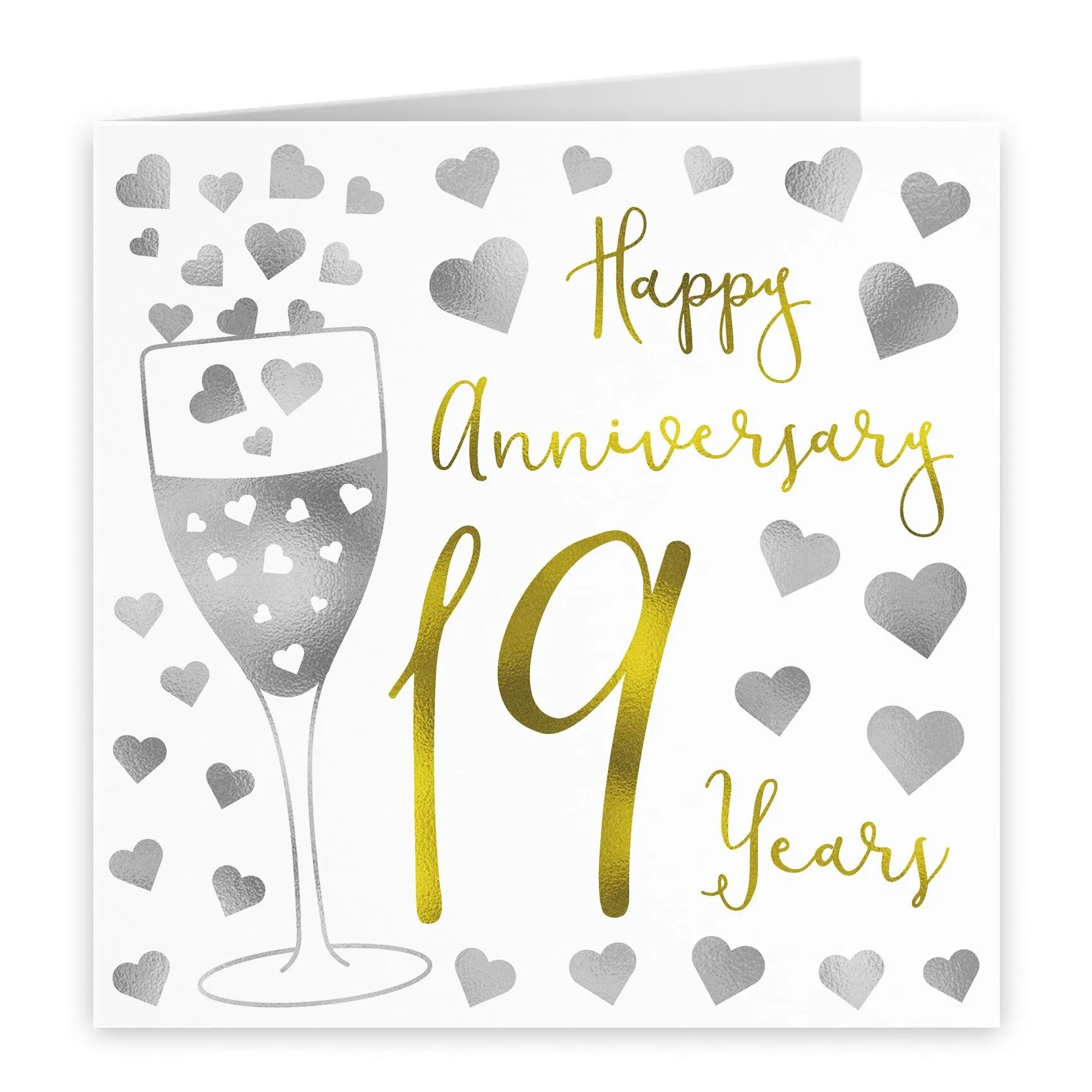 Tarjeta del 19º aniversario de boda 'Feliz - Etsy México Tarjeta del 19º aniversario de boda 'Feliz - Etsy México