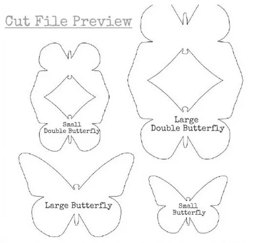 Tarjeta 3D con mariposas. Indicaciones y plantillas. | Ideas y ...