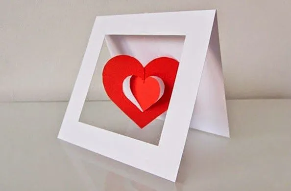 Cómo hacer una tarjeta 3D para San Valentin ~ lodijoella Cómo hacer una tarjeta 3D para San Valentin ~ lodijoella