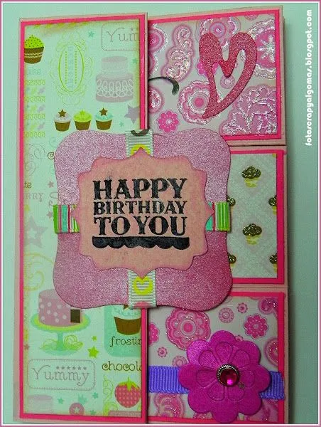 tarjeta d scrapbook (3) | Aprender manualidades es facilisimo.com tarjeta d scrapbook (3) | Aprender manualidades es facilisimo.com