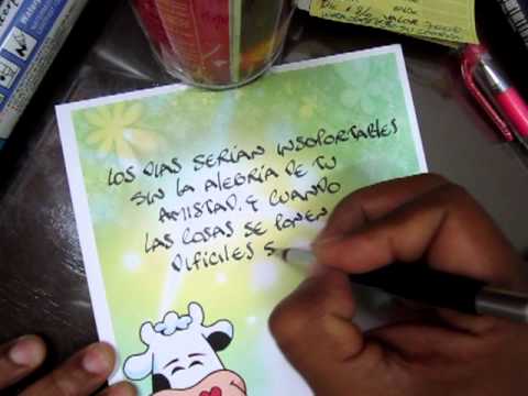 Tarjeta de amistad 01.MOV - YouTube