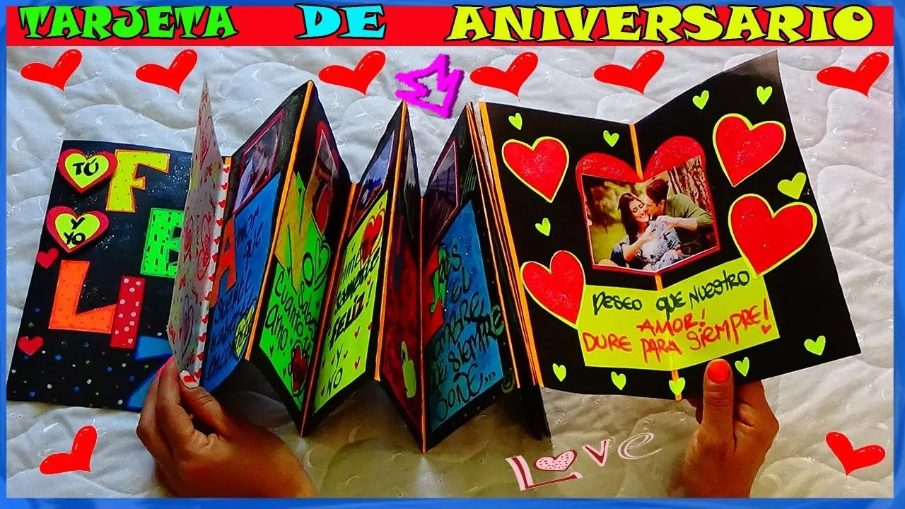 Tarjeta de Aniversario - Anniversary Card - Creaciones Betina - YouTube Tarjeta de Aniversario - Anniversary Card - Creaciones Betina - YouTube