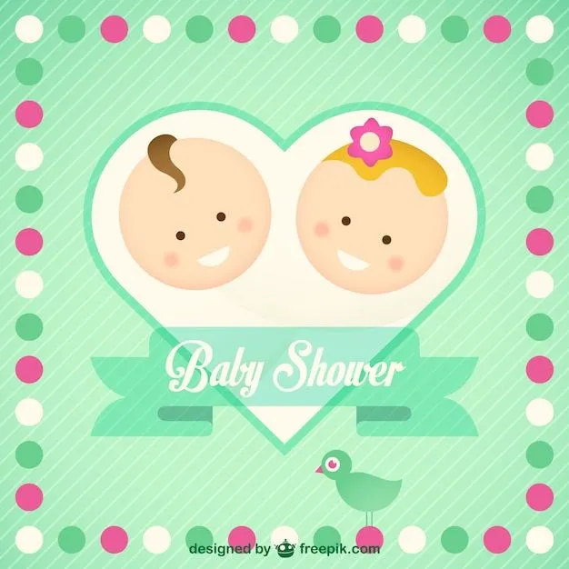 Tarjeta baby shower | Descargar Vectores gratis Tarjeta baby shower | Descargar Vectores gratis
