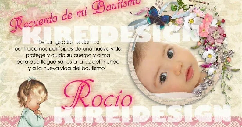 Tarjeta para Bautismo | KIREIDESIGN