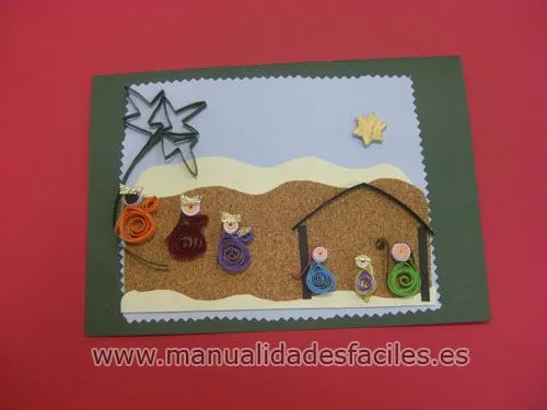 tarjeta “Belen de navidad” | Manualidades faciles