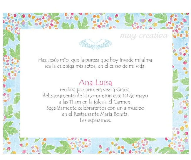 Frases para tarjetas de comunión gratis - Imagui Frases para tarjetas de comunión gratis - Imagui