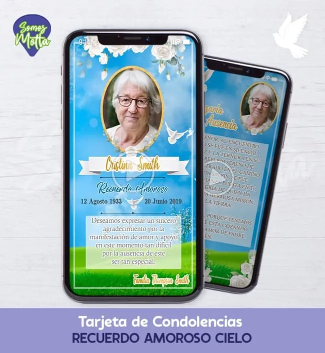 TARJETA PARA CONDOLENCIAS Y AGRADECIMIENTO 5 TARJETA PARA CONDOLENCIAS Y AGRADECIMIENTO 5