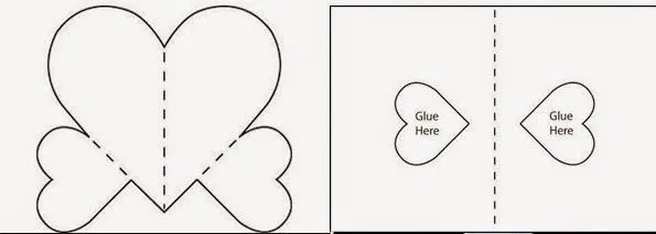 Tarjeta con corazón 3d para san Valentín ~ lodijoella