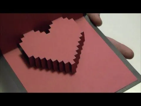 tarjeta de corazon en 3D - YouTube