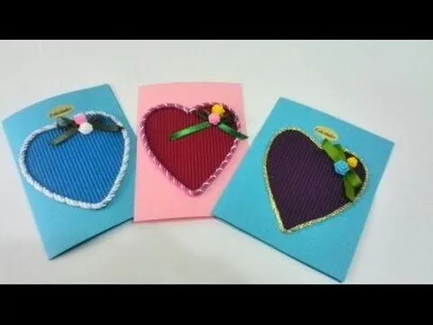 Tarjeta de Corazon Carton Ondulado - YouTube