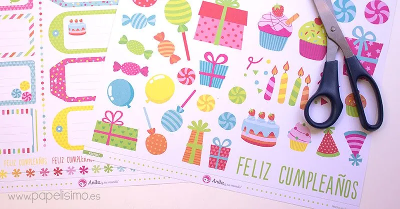 Tarjeta de cumpleaños 3D Scrapbooking | Papelisimo