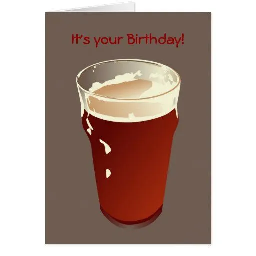 Tarjeta de cumpleaños de la cerveza de Zazzle. Tarjeta de cumpleaños de la cerveza de Zazzle.