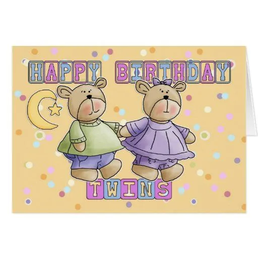 Tarjeta de cumpleaños de los gemelos - jirafa del | Zazzle