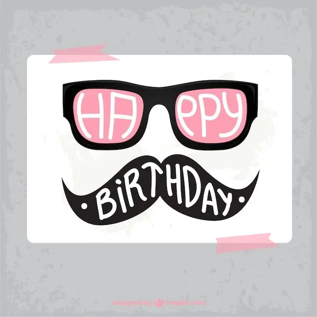 Tarjeta de cumpleaños hipster | Descargar Vectores gratis