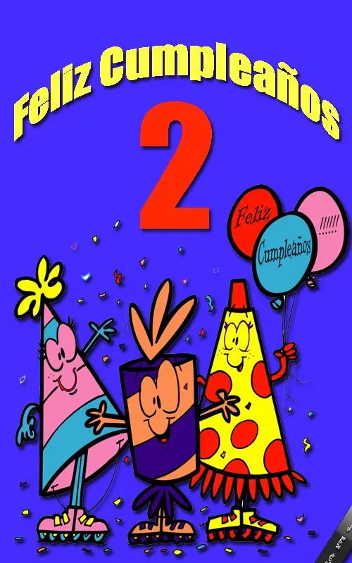 Tarjeta de Cumpleaños 2 ~ Imagenes Postales y Tarjetas Tarjeta de Cumpleaños 2 ~ Imagenes Postales y Tarjetas