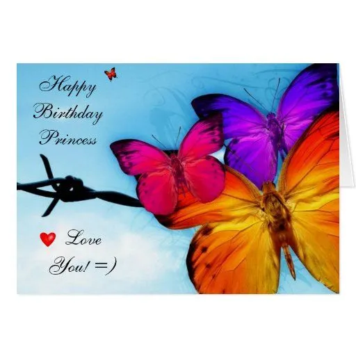 Tarjeta de cumpleaños: Princesa Card del feliz cum | Zazzle