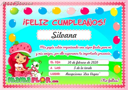Tarjeta de Cumpleaños de Rosita FRESITA para Imprimir ... Tarjeta de Cumpleaños de Rosita FRESITA para Imprimir ...