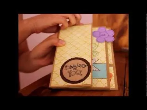 tarjeta de cumpleaños scrapbook - YouTube