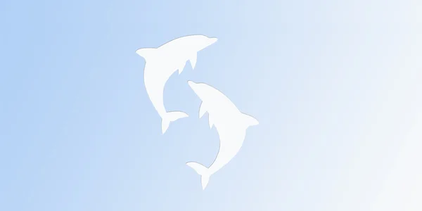 Tarjeta con delfines — Foto stock © photovectorino #3546765 Tarjeta con delfines — Foto stock © photovectorino #3546765