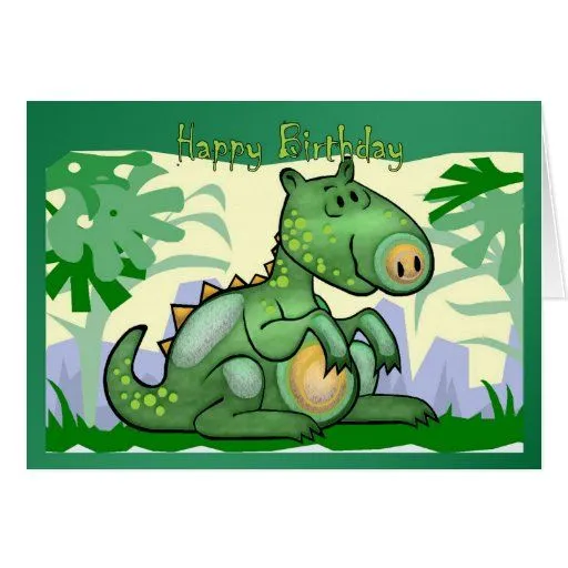 Tarjeta del dinosaurio del feliz cumpleaños | Zazzle Tarjeta del dinosaurio del feliz cumpleaños | Zazzle