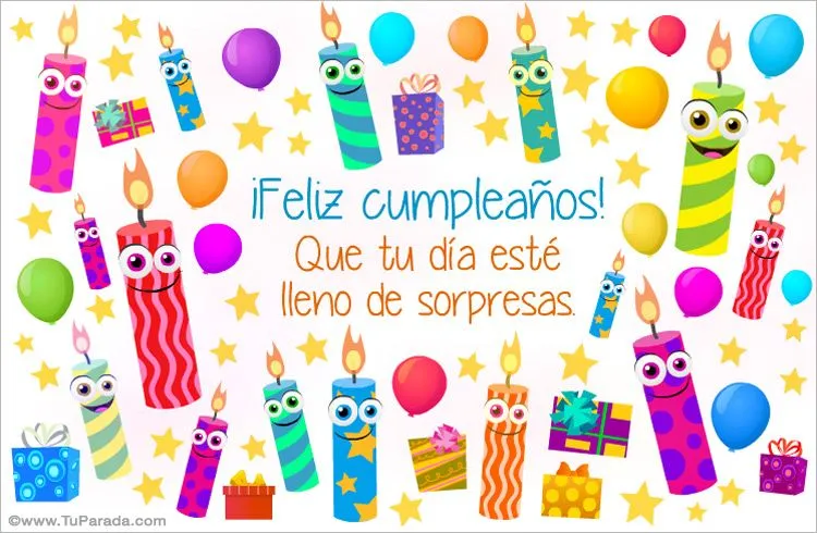 Tarjetas de Cumpleaños para amigos, postales de Cumpleaños para ...