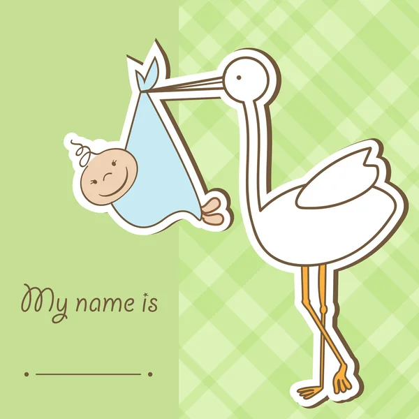 tarjeta ducha bebé niña linda jirafa — Vector stock © mcherevan ...