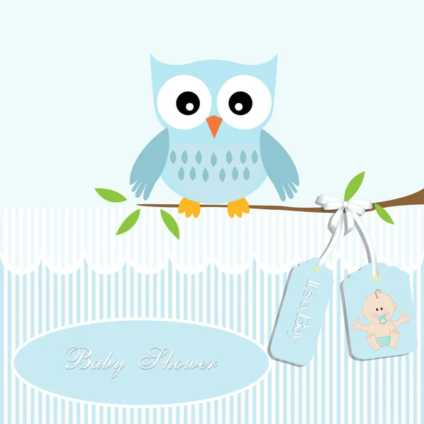 Tarjeta de ducha de bebé, para niño, búho y raya de fondo con bebé ... Tarjeta de ducha de bebé, para niño, búho y raya de fondo con bebé ...