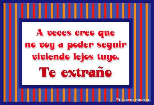 Tarjeta de te extraño, Frases Informales, tarjetas