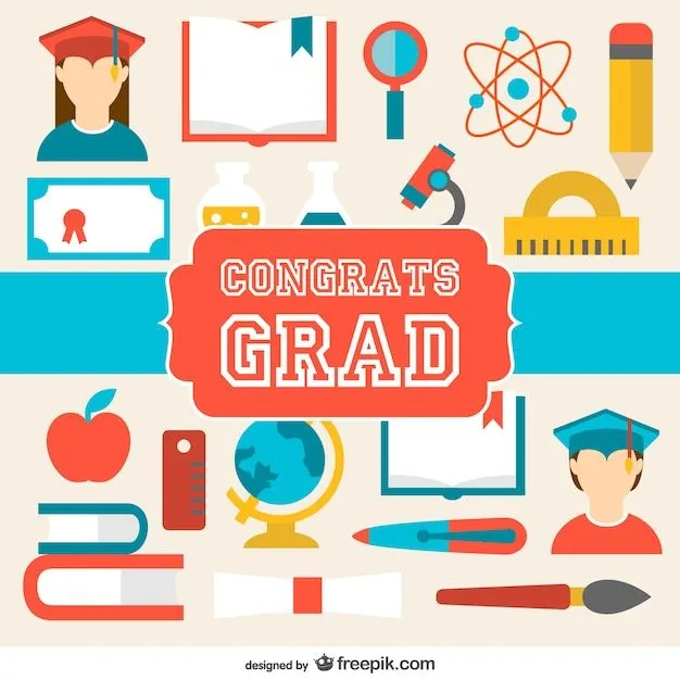 Tarjeta de felicitación de graduación | Descargar Vectores gratis Tarjeta de felicitación de graduación | Descargar Vectores gratis