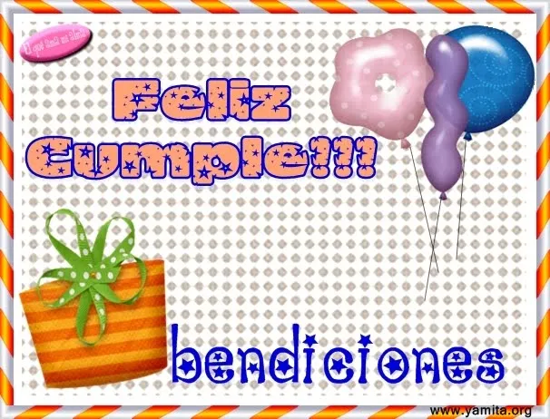Tarjeta – Feliz Cumple!!! Bendiciones