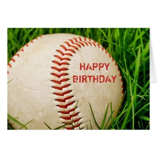 Tarjetas de cumpleaños de beisbol - Imagui
