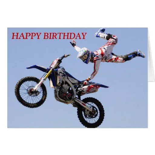 Como un hermano, motocicleta en el cumpleaños de tarjeta de ... Como un hermano, motocicleta en el cumpleaños de tarjeta de ...
