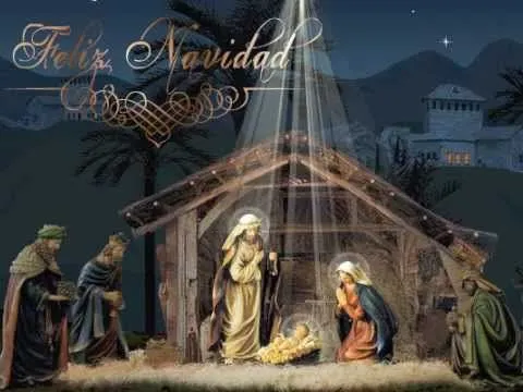 Tarjeta de Feliz Navidad con Pesebre - YouTube