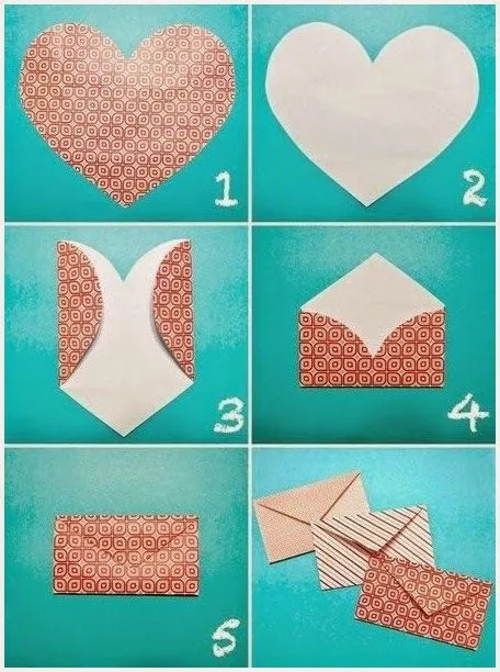 Tarjeta con forma de corazón ~ Portal de Manualidades Tarjeta con forma de corazón ~ Portal de Manualidades