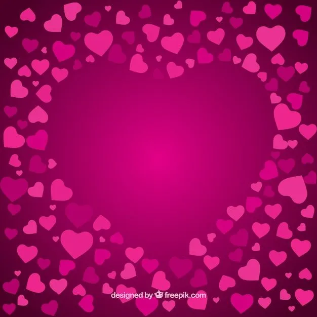 Tarjeta hermosa de corazones de color rosa | Descargar Vectores gratis Tarjeta hermosa de corazones de color rosa | Descargar Vectores gratis