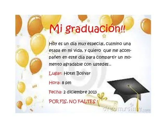 Tarjeta de invitacion