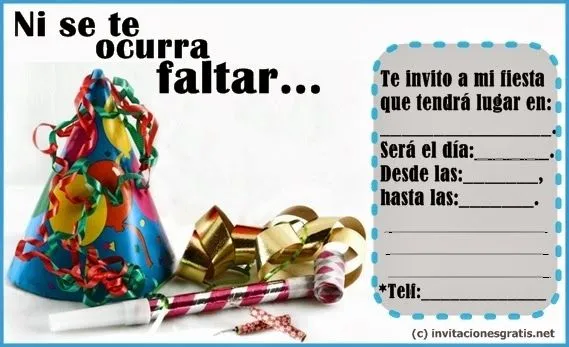 Tarjeta de invitación cumpleaños adultos divertidas - Imagui