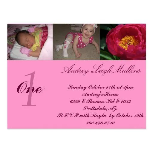 Invitaciones del cumpleaños de la niña tarjeta postal | Zazzle Invitaciones del cumpleaños de la niña tarjeta postal | Zazzle